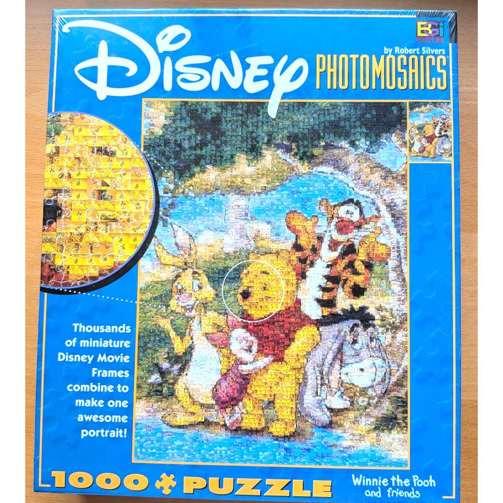 Disney Photomosaics Winnie The Pooh 1000 Piece Puzzle NEW Sealed 27x20
